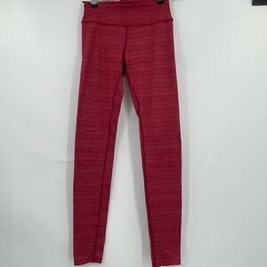 Beyond Yoga Red Limitless Mid Rise Straight Leg Spacedye Leggings Small